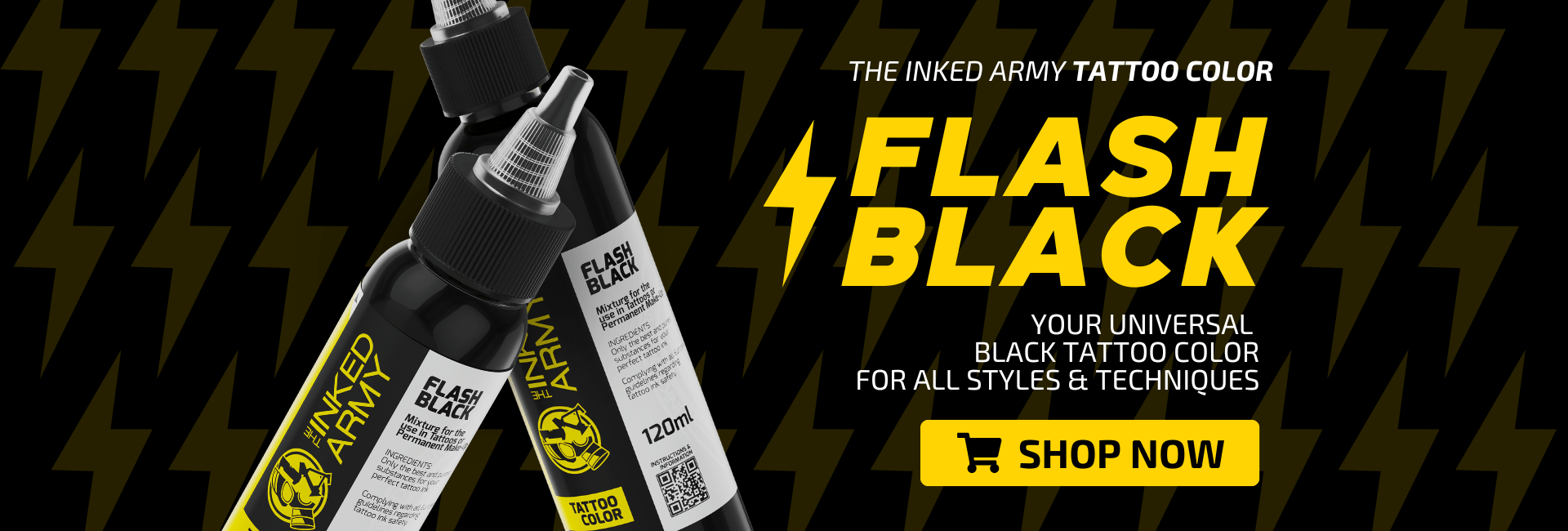 The Inked Army Tattoo Colors FLASH BLACK