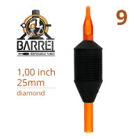 THE INKED ARMY - BARREL - Disposable Tattoo Grip - Ø 25 mm - V-Tip Diamond 9