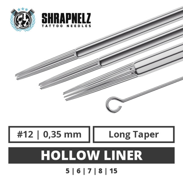 THE INKED ARMY - Shrapnelz Tattoo Nadeln - Hollow Liner 0,35 LT