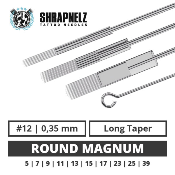 THE INKED ARMY - Shrapnelz Tattoo Needles - Round Magnum 0,35 LT