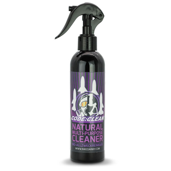 THE INKED ARMY - Code Clean - Special Cleaner - Tattoo Color Remover for Work Surfaces - Biodegradable - 250 ml