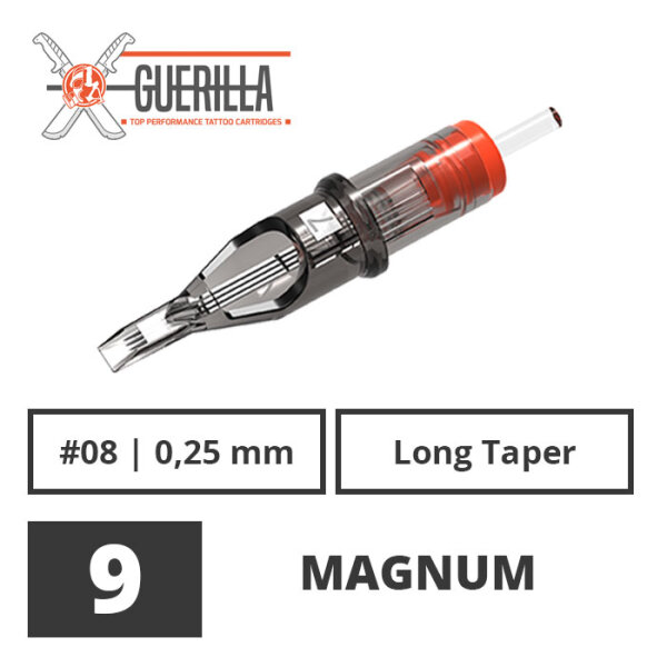 THE INKED ARMY - Guerilla Tattoo Cartridges - 9 Magnum 0,25 mm LT - 20 pcs