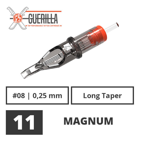 THE INKED ARMY - Guerilla Tattoo Cartridges - 11 Magnum 0,25 mm LT - 20 pcs