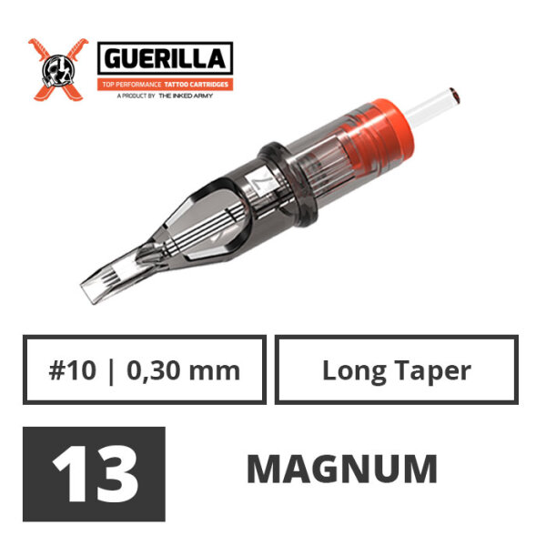 THE INKED ARMY - Guerilla Tattoo Cartridges - 13 Magnum 0,30 mm LT - 20 Stk.