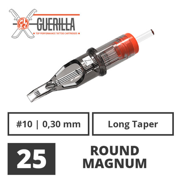 THE INKED ARMY - Guerilla Tattoo Cartridges - 25 Round Magnum 0,30 mm LT - 20 pcs