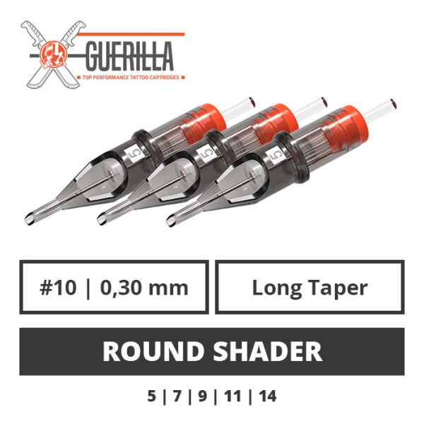THE INKED ARMY - Guerilla Tattoo Cartridges - Round Shader - 0,30 LT - 20 pcs