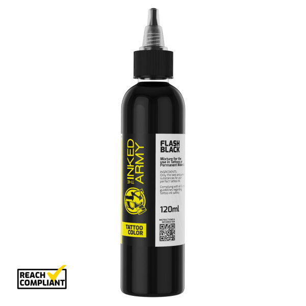 THE INKED ARMY - Tattoo Color - Flash Black - 120 ml