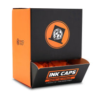 THE INKED ARMY - XXL Ink Caps - Wide base - Orange 12 x 22 mm - 80 pcs/box