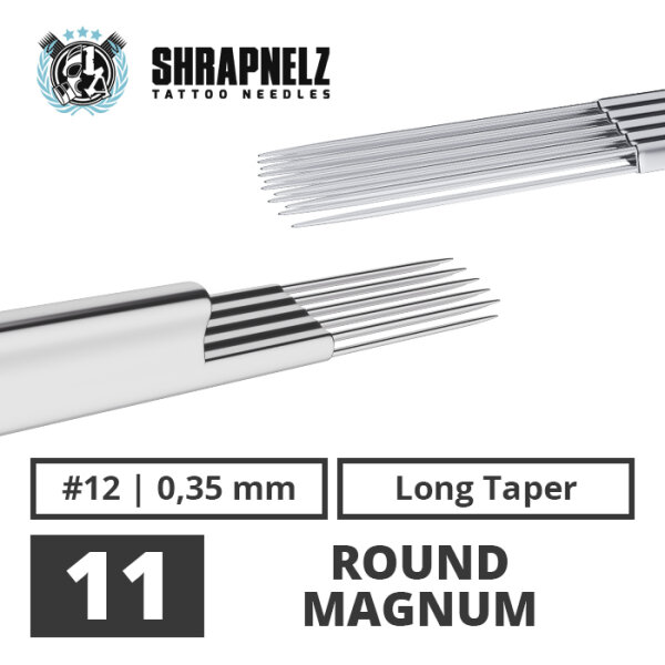 THE INKED ARMY - Shrapnelz Tattoo Needles - 11 Round Magnum - 0,35 - LT